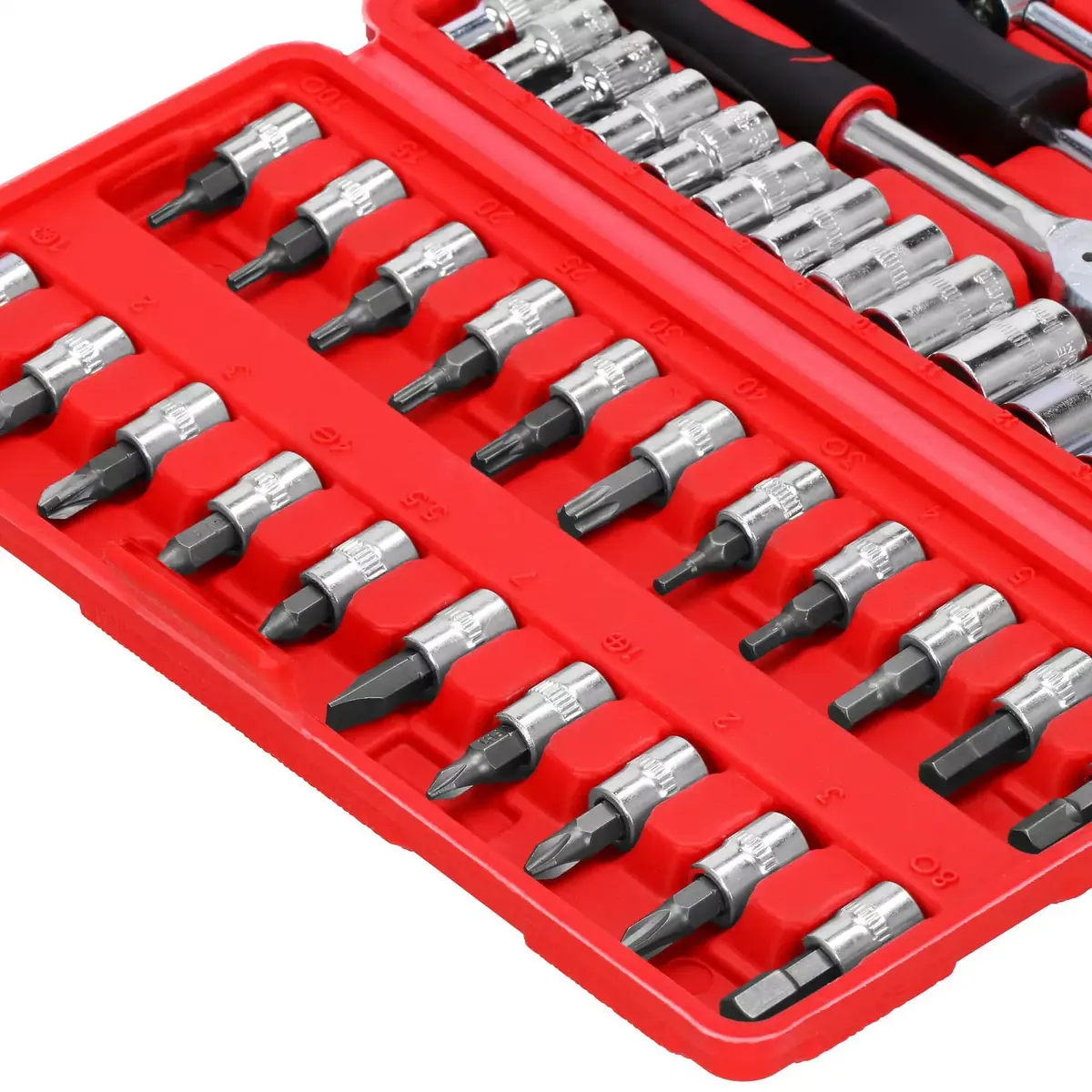 Spanner set Springos GA0080 — 45 elements Photo 3