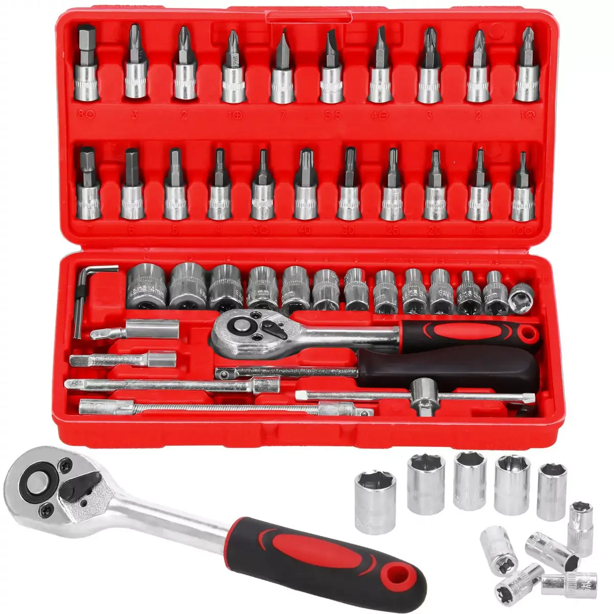 Spanner set Springos GA0080 — 45 elements Photo 4