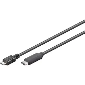 USB cable Goobay 67895 Micro-USB B to USB C 0.2 m Black