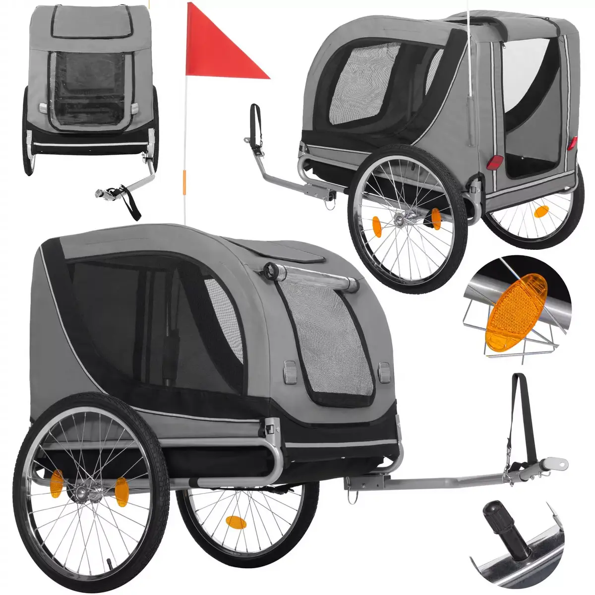 Springos HA5259 Bicycle Trailer for Children Photo 2