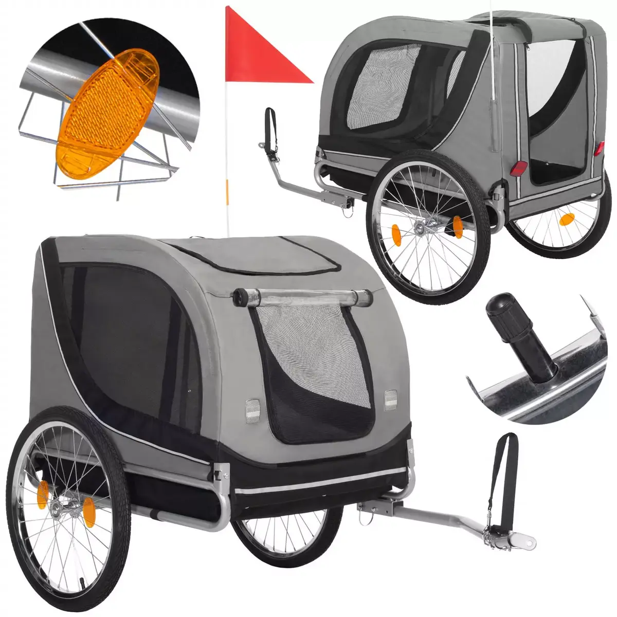 Springos HA5259 Bicycle Trailer for Children Photo 3