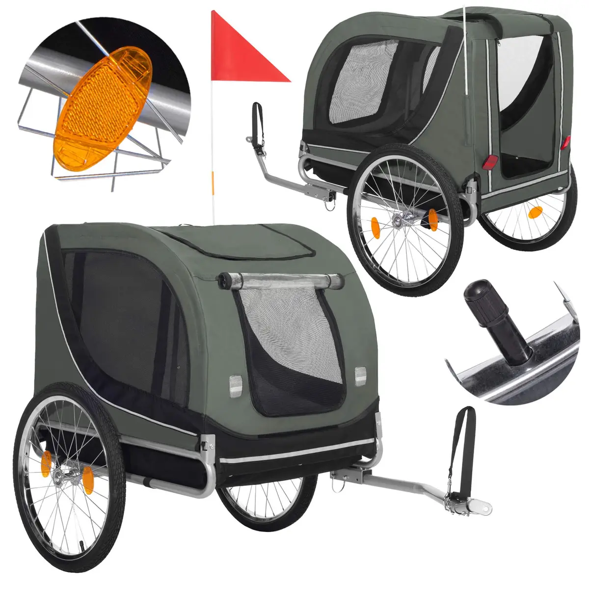 Springos HA5259 Bicycle Trailer for Children Photo 4