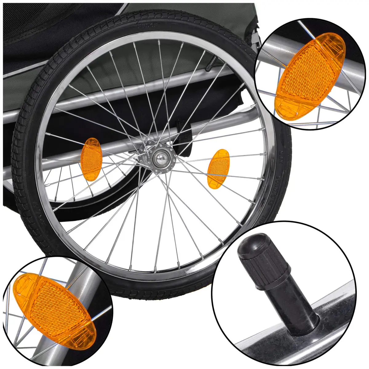 Springos HA5259 Bicycle Trailer for Children Photo 12