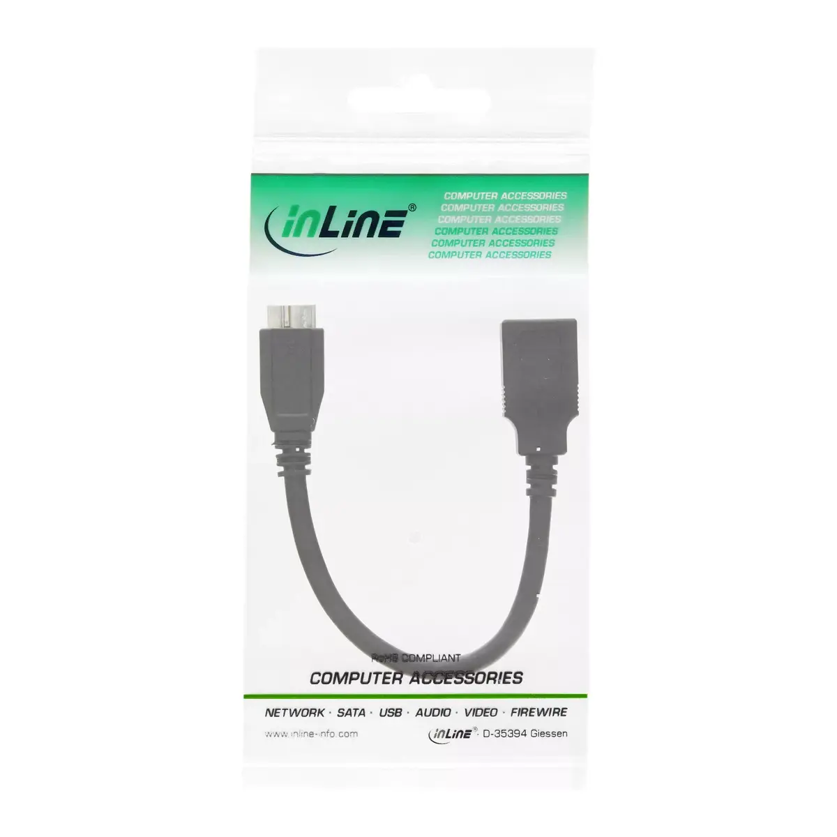 OTG Adapter Cable InLine Micro USB 3.0 31609 Photo 2