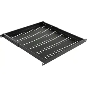 Полка для стоечного шкафа Lanview RAS800BL — 0.5U, 483×435×25 мм, чёрная, грузоподъёмность 50 кг