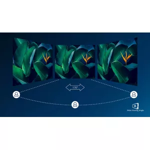 VA display gives awesome images with a wide viewing angle