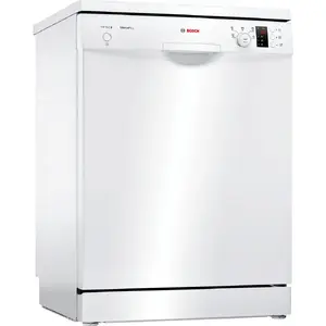 Freestanding Dishwasher Bosch Serie 2 SMS25AW05E with 12 place settings, 5 programs, 48 dB noise level, and Eco program