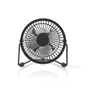 Galda ventilators Nedis FNDK1BK10, USB, melns
