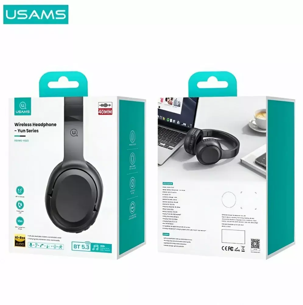 Bluetooth Austiņas Usams Yun Series Black TDLYEJYX01 Photo 5