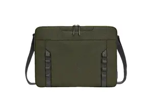 HP 15.6-inch Modular Laptop Sleeve for Universal Brand Compatibility with Foam, Polyurethane, and Polyester Material in Green and Grey