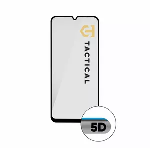 Защитное тактическое стекло для Samsung Xcover 7 — 5D чёрное закалённое стекло