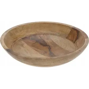 Wooden Serving Bowl KOOPMAN BOWL MANGO WOOD 300x68 mm, mango wood, natural finish