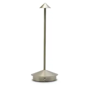 Table lamp RealPower 463605 LED, aluminium finish, 1 LED bulb, built-in rechargeable battery, 5 V input, selectable cool/neutral/warm white