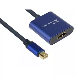 Адаптер видеокабеля Alcasa MDP-HDMI2 0.2 м Mini DisplayPort HDMI Черный Синий