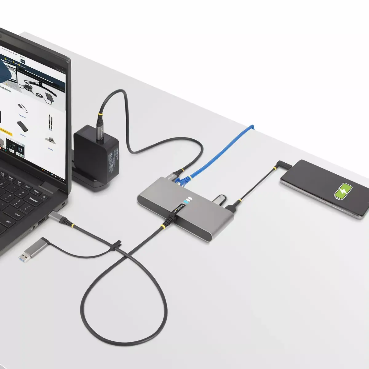 USB-C Hub StarTech.com 2-Port с Ethernet и RS-232 Photo 8