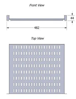 Lanview RAS205WH Rack Shelf Photo 3