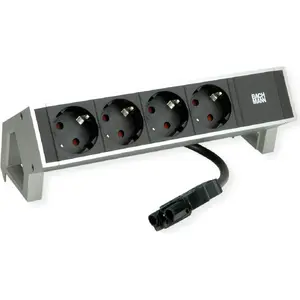 Настольный блок розеток Bachmann DESK 2 — 4 розетки, белый