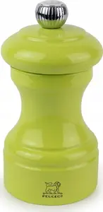 Salt mill PEUGEOT Bistro 10 cm, pistachio lacquered wood, manual grinder
