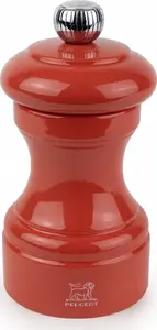 Salt mill PEUGEOT Bistro 10 cm, terracotta painted wood, manual grinder