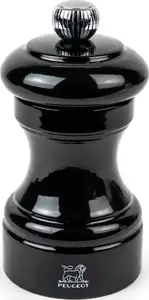 Salt mill PEUGEOT Bistro 10 cm, black painted wood, manual grinder