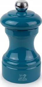 Salt mill PEUGEOT Bistro 10 cm — pacific blue lacquered wood, stainless steel mechanism
