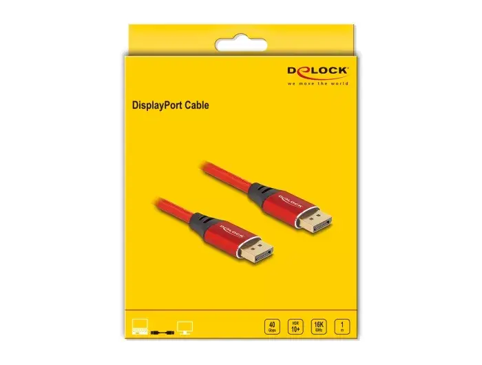 DeLOCK DisplayPort kabelis 16K 60 Hz Photo 2