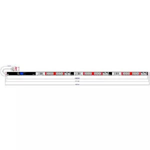 PDU Bachmann BlueNet BN2000ALU блок распределения питания 24x C13 6x C19, для монтажной стойки
