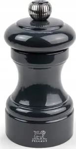 Salt mill PEUGEOT Bistro 10 cm, slate lacquered wood, compact tabletop grinder