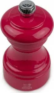 Salt mill PEUGEOT Bistro 10 cm — lacquered wood, candy pink