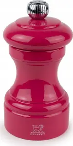 Pepper mill PEUGEOT Bistro 10 cm — candy pink lacquered wood, manual grinding
