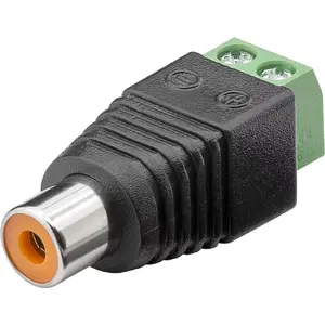 Terminal Block 2-pin RCA female Goobay 76741