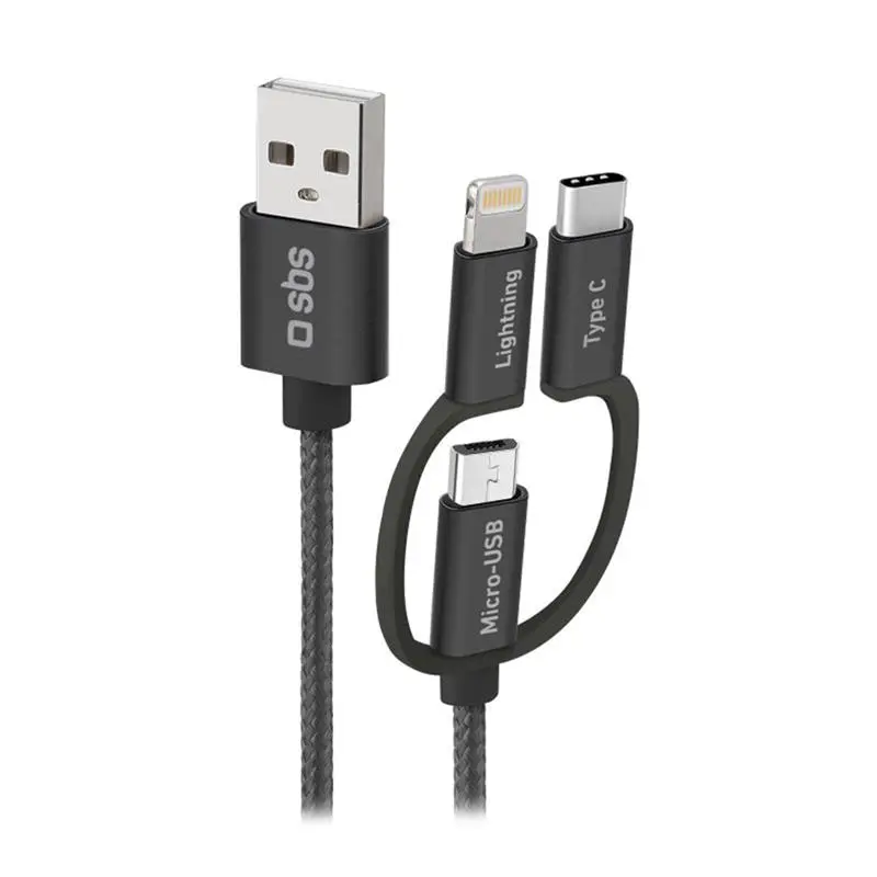 USB kabelis SBS TECABLEUSBIP531BW 1.2
