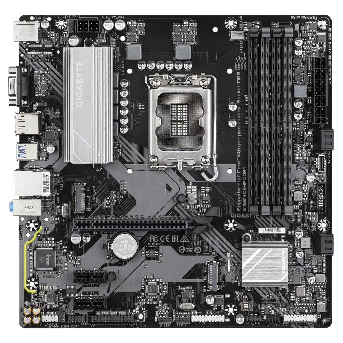 Материнская плата GIGABYTE B760M D3HP, B760M-D3HP Photo 2