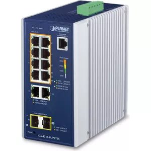Managed Switch PLANET IGS-4215-8UP2T2S L2/L4 Gigabit Ethernet PoE 10 Ports