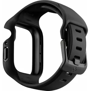 Spigen Liquid Air Pro smartwatch case, Black, TPU, compatible with Apple, dimensions 162×41×100 mm