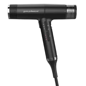 Фен GA.MA iQ1 Perfetto 1600 Вт, AC мотор, 3 скорости, ионизация, холодный обдув, чёрный
