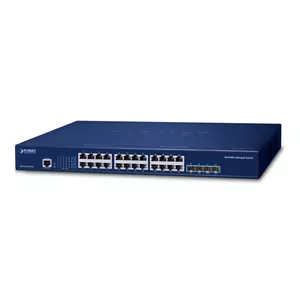 Managed Switch PLANET Layer 3 24-Port 10/100/1000T Gigabit Ethernet 1U