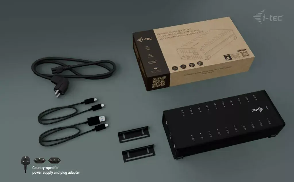 i-tec USB-C/USB-A Metāla Lādētāja Hubs Photo 10