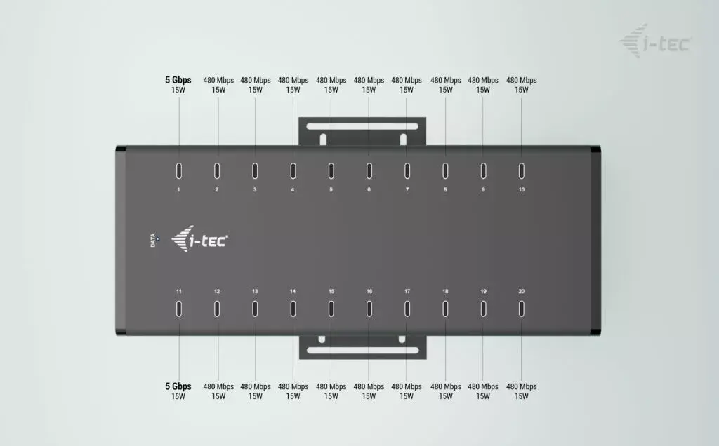 i-tec USB-C/USB-A Metāla Lādētāja Hubs Photo 11