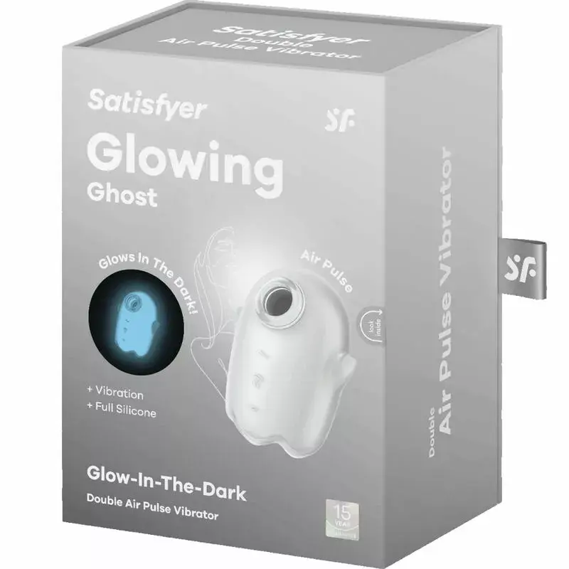 Satisfyer GLOWING GHOST White dual-stimulation vibrator Photo 6