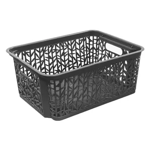 Storage box Branq 8171335 29×22×12 cm Dark Grey – plastic organizer container