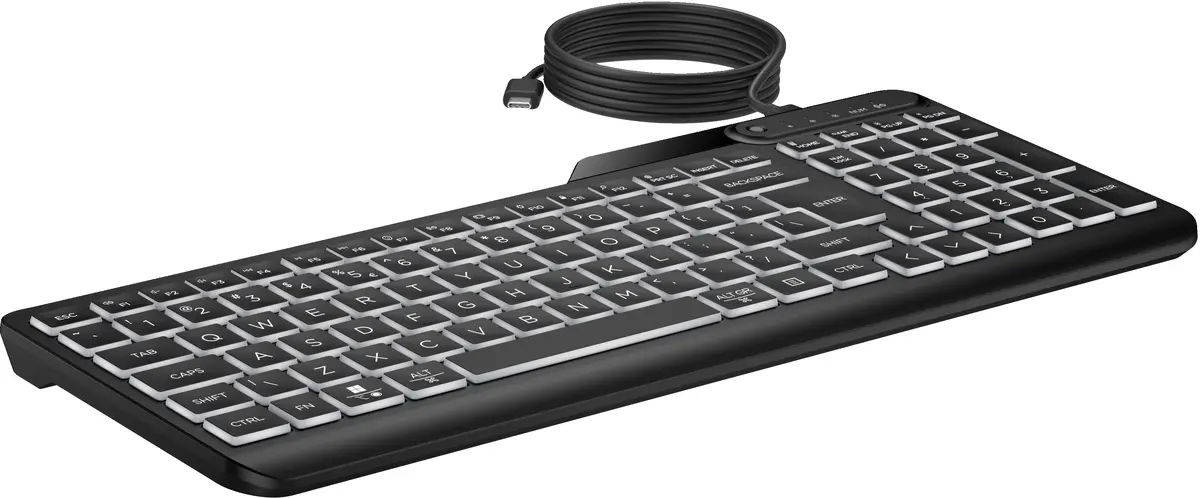 HP 405 Multi-Device Backlit Wired Keyboard Photo 3