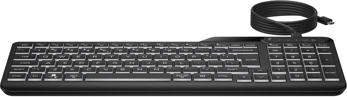 HP 405 Multi-Device Backlit Wired Keyboard Photo 6