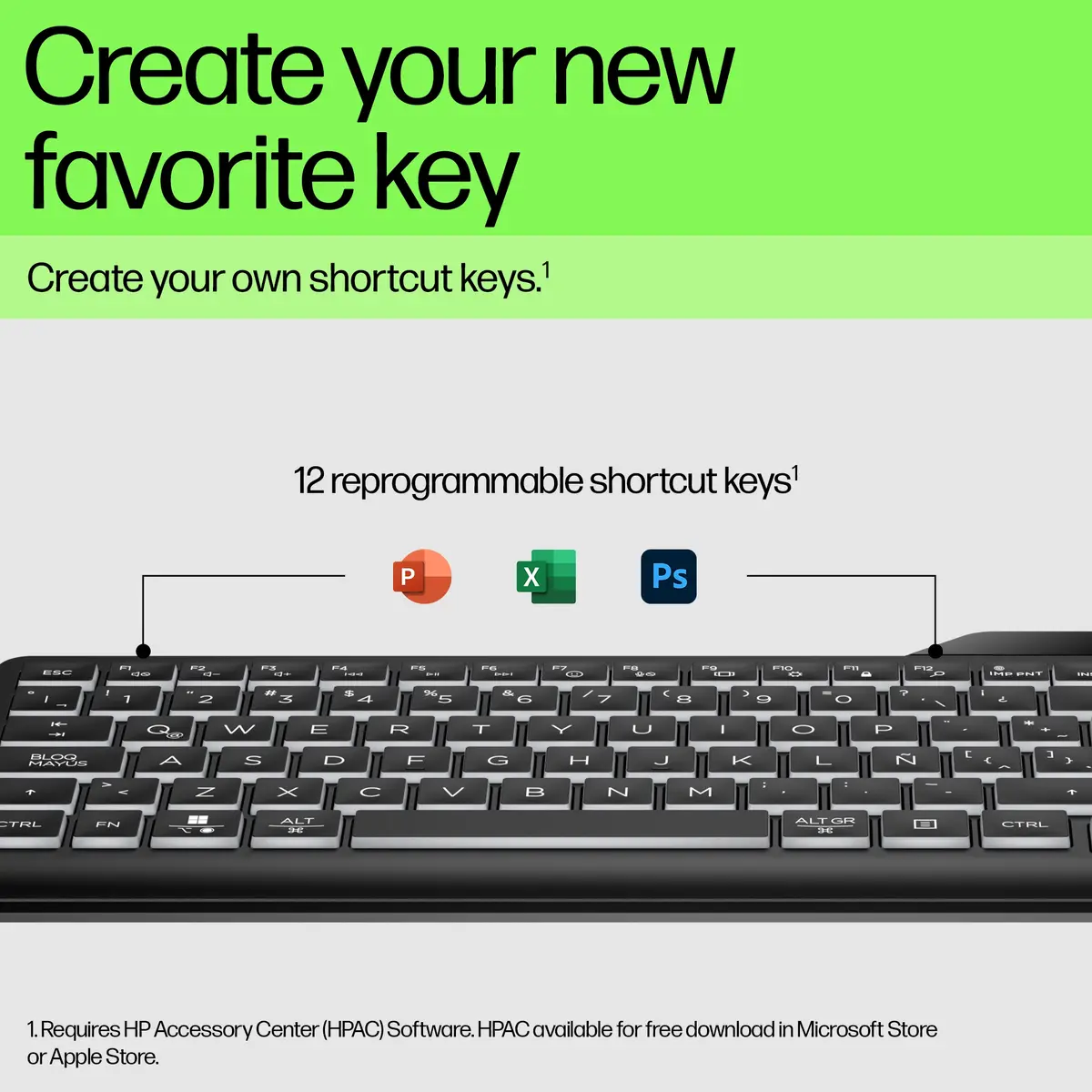 Проводная клавиатура HP 405 Multi-Device с подсветкой Photo 11