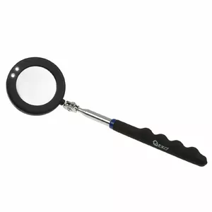 Inspection mirror GEKO 7161926 adjustable length 28–87 cm, telescopic handle, round mirror