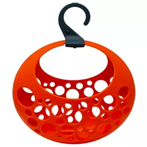 Clothespin basket gio'style Lyubov orange 29x13x31 cm, peg storage for laundry