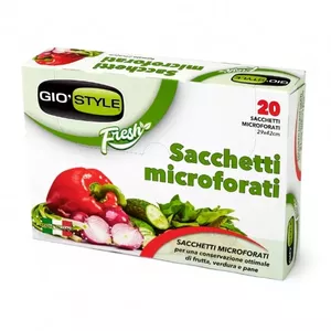 Микроперфорированные пакеты gio'style 20 шт 29x42 см — хранение и вентиляция продуктов