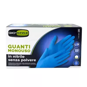 Disposable nitrile gloves gio'style L size, blue — 100 pcs