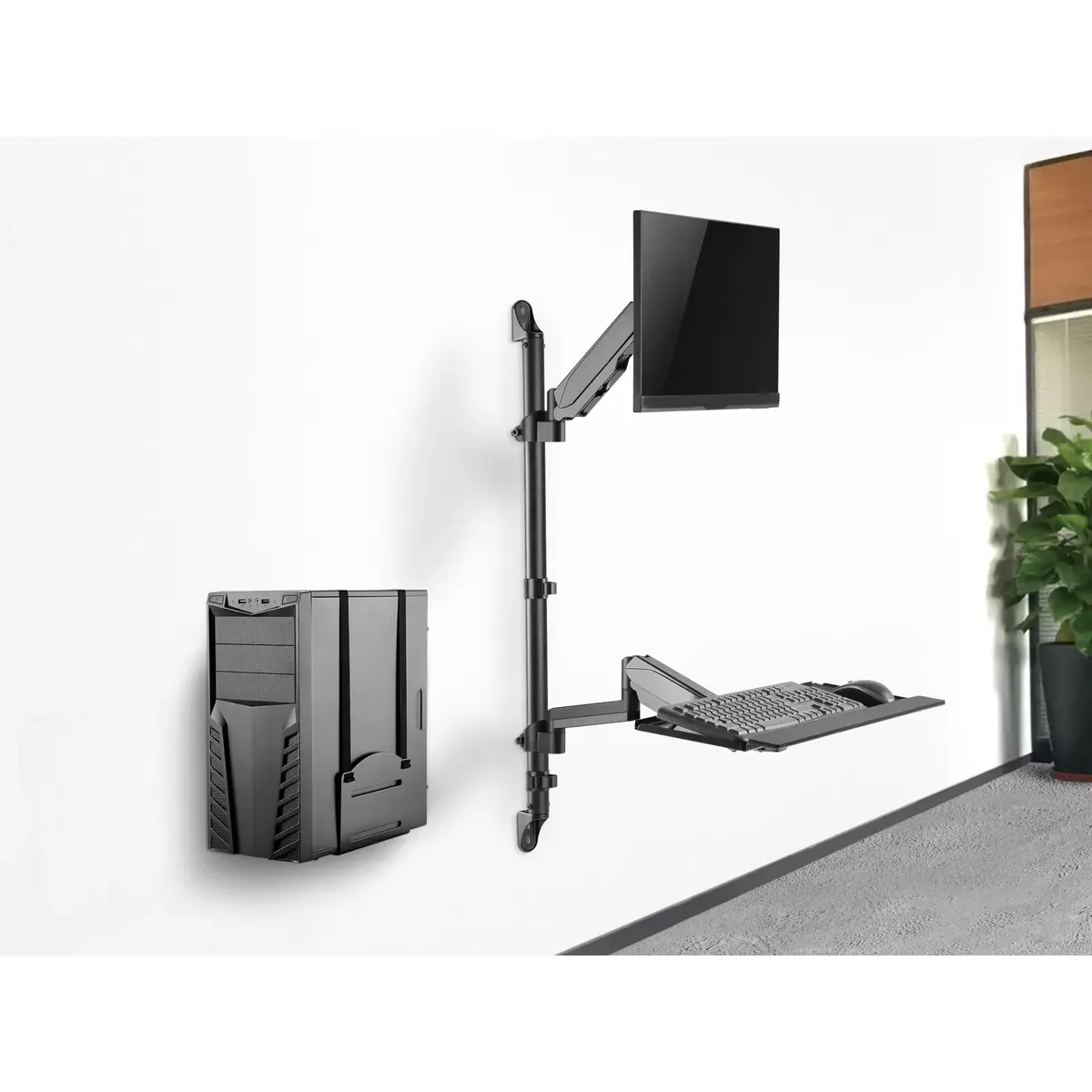 Sienas montēta darba stacija Equip 17"-32" Photo 11