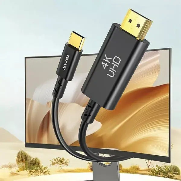 Awei CL-212T USB-C uz HDMI kabelis Photo 4
